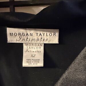 Morgan Taylor Luxurious Black Satin Intimates